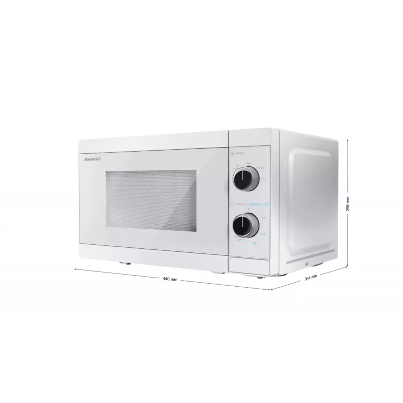 Sharp YC-MS01E-C mikrolaineahi Valge Solo mikrolaineahi Tööpinnal 20 L 800 W