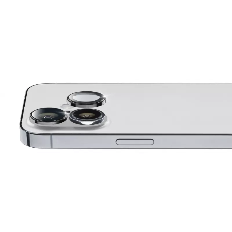 Cellularline Camera Lens Ring - iPhone 16/16 Plus karastatud klaas kaamera kaitseks