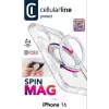 Cellularline Spin Mag - iPhone 16 ümbris pöörleva rõngahoidjaga, ühildub Magsafe ökosüsteemiga