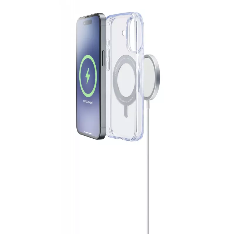 Cellularline Spin Mag - iPhone 16 ümbris pöörleva rõngahoidjaga, ühildub Magsafe ökosüsteemiga