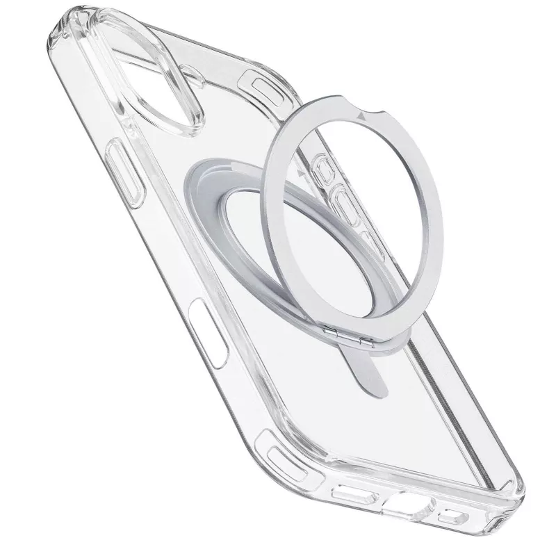 Cellularline Spin Mag - iPhone 16 ümbris pöörleva rõngahoidjaga, ühildub Magsafe ökosüsteemiga