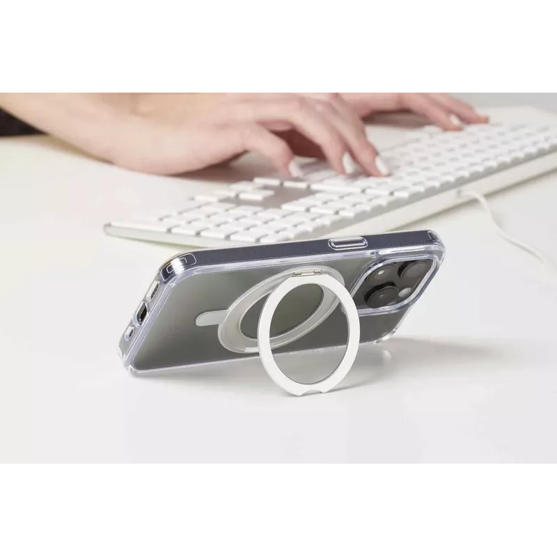 Cellularline Spin Mag - iPhone 16 ümbris pöörleva rõngahoidjaga, ühildub Magsafe ökosüsteemiga