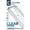 Cellularline Clear Protect - Galaxy S25 kõva ümbris kummist servadega