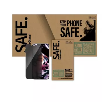 PanzerGlass SAFE. by ® privaatsuse ekraanikaitse iPhone 17e | 16e | 14 | 13 | 13 Pro | ülilai sobivus