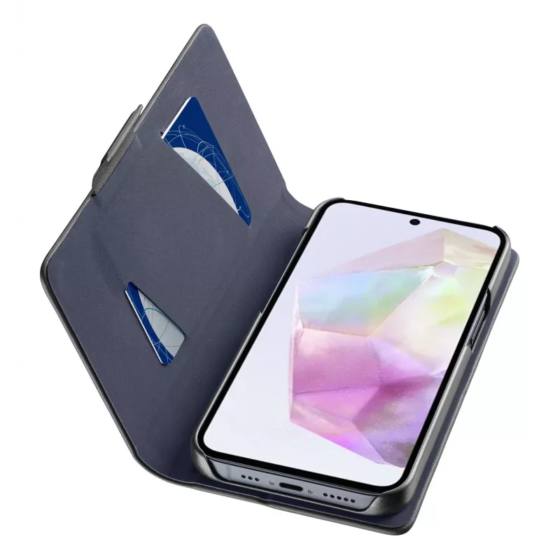Cellularline Book - Galaxy A36/A56 raamatukaanega ümbris kaarditasku ja magnetilise sulguriga