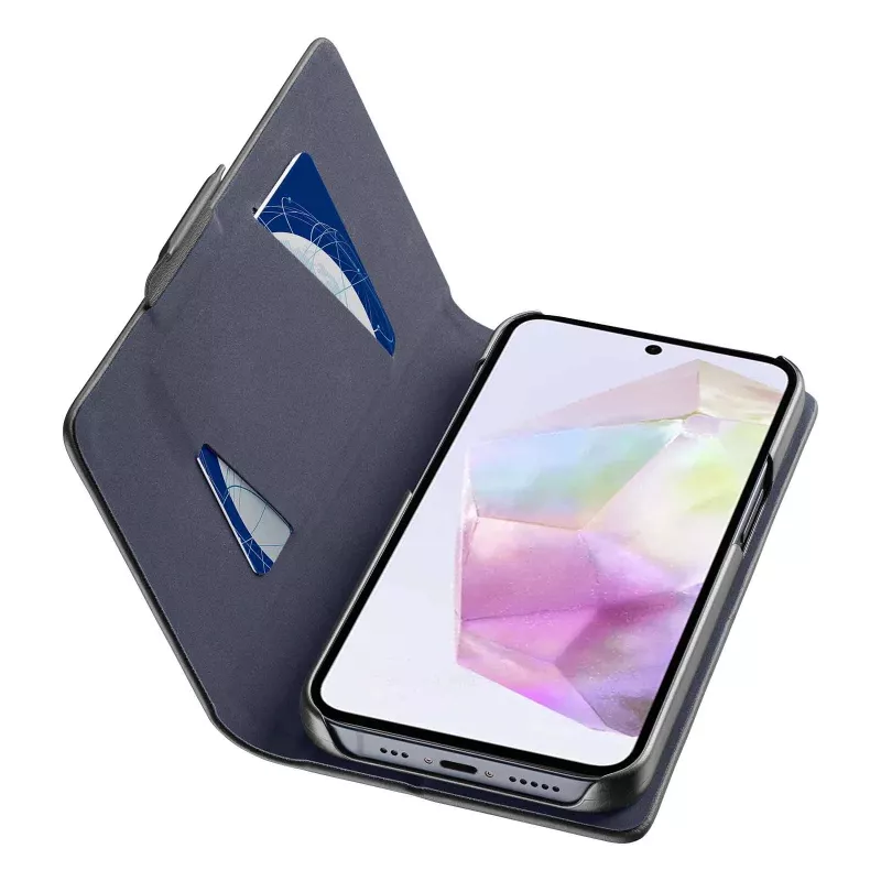 Cellularline Book - Galaxy A36/A56 raamatukaanega ümbris kaarditasku ja magnetilise sulguriga