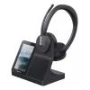 Headset Yealink WH64 Dual — juhtmega ja juhtmeta Bluetooth, supraauraalne, peapaelaga, 50 m ulatus, must