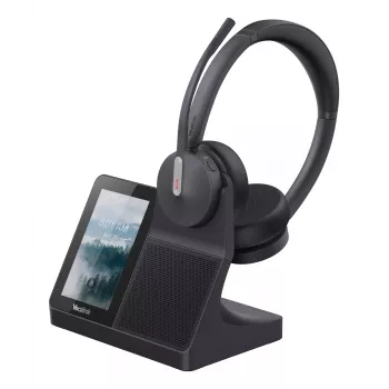 Headset Yealink WH64 Dual — juhtmega ja juhtmeta Bluetooth, supraauraalne, peapaelaga, 50 m ulatus, must