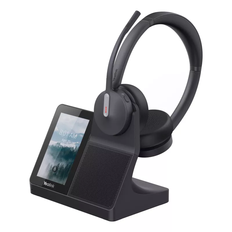 Headset Yealink WH64 Dual — juhtmega ja juhtmeta Bluetooth, supraauraalne, peapaelaga, 50 m ulatus, must