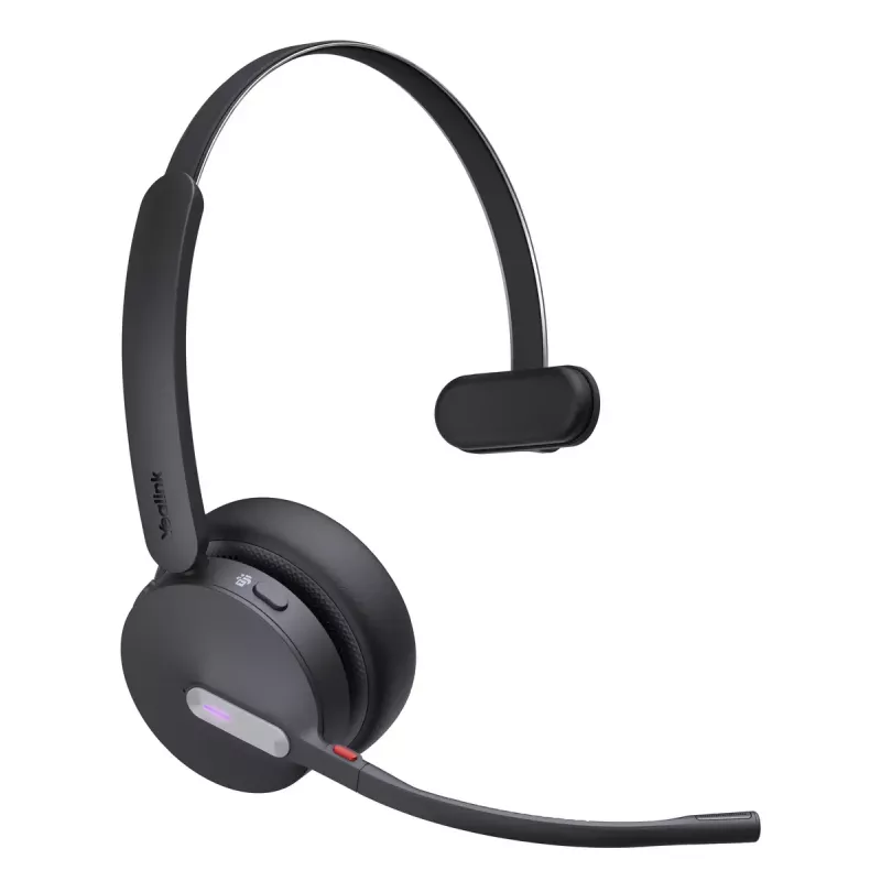 Juhtmeta mono peaseade Yealink WH64 Teams — Bluetooth, supraauraalne, 20–20000 Hz, 150 m ulatus, must