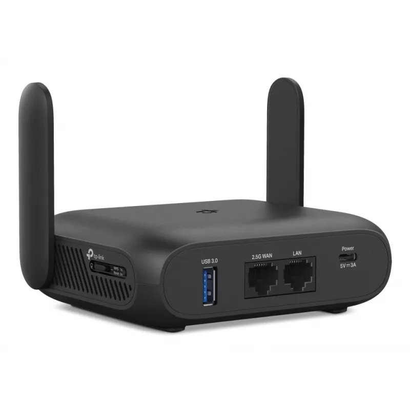 TP-Link BE3600 Wi-Fi 7 traadita ruuter 2,5 Gigabit Ethernet kahesageduslik (2,4 GHz / 5 GHz) must
