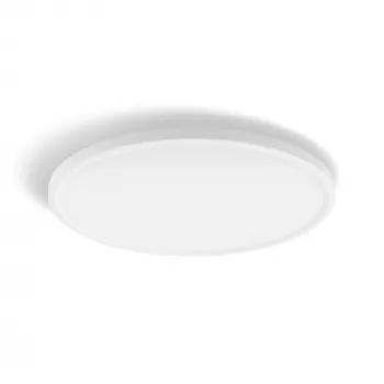 Laetuli Philips Hue Devote õhuke laelamp M, ümmargune LED 23W, valge, Ø42,1 cm, universaalsesse kohta