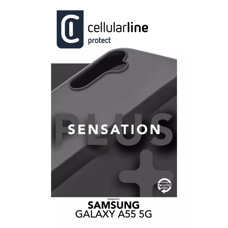 Cellularline Sensation+ - Galaxy A55 5G pehmekattega silikoonümbris