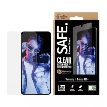 PanzerGlass SAFE. by ® ekraanikaitse Samsung New Galaxy S 2026 Plus | ülilai sobivus EasyAligneriga