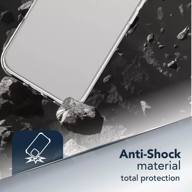 Cellularline Clear Protect - Galaxy S26 kõva ümbris kumminurkadega