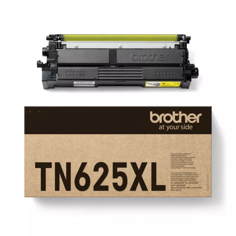 Toonerikassett Brother TN-625XLY Originaal Kollane, 5500 lehekülge, 1 tk