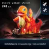 4D Build, Pokémon Charmander 3D mudelkomplekt, Pokémoni figuur, Kanto First Partner kollektsioon, lauakaunistus, 241 tükki, vanusele 12+