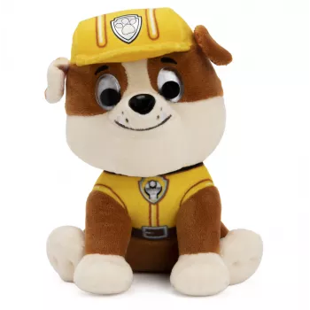 PAW Patrol GUND Official Rubble in Signature Construction Uniform plüüsist mänguasi, topisloom vanusele 1+, 6 tolli