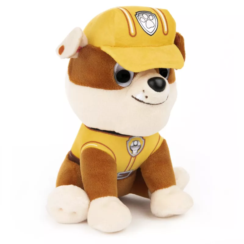 PAW Patrol GUND Official Rubble in Signature Construction Uniform plüüsist mänguasi, topisloom vanusele 1+, 6 tolli