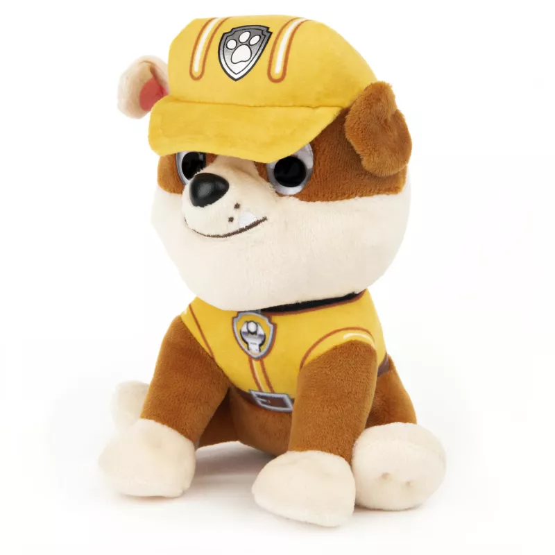 PAW Patrol GUND Official Rubble in Signature Construction Uniform plüüsist mänguasi, topisloom vanusele 1+, 6 tolli