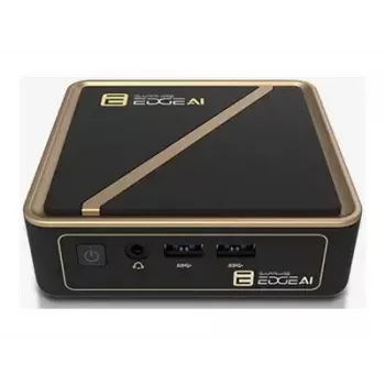 Mini-arvuti korpus Sapphire EDGE AI 340, toetab DDR5 mälu ja HDMI-väljundit