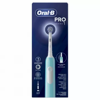 Oral-B Pro 1 Sensitive Clean täiskasvanute pöörlevalt võnkuv hambahari, sinine