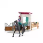 Mänguhobuse boksikomplekt Schleich HORSE CLUB Lisa figuuri ja Storm hobusega, talukomplekt, soovitatav vanus 5–12