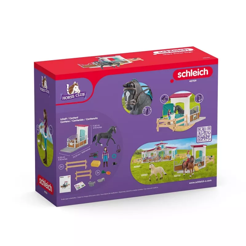 Mänguhobuse boksikomplekt Schleich HORSE CLUB Lisa figuuri ja Storm hobusega, talukomplekt, soovitatav vanus 5–12