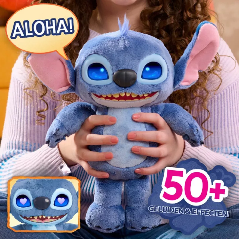 Just Play Disney Stitch - Paljude tujude Stitch, Nukk, 3 a, Interaktiivne, Helitekitav, AA