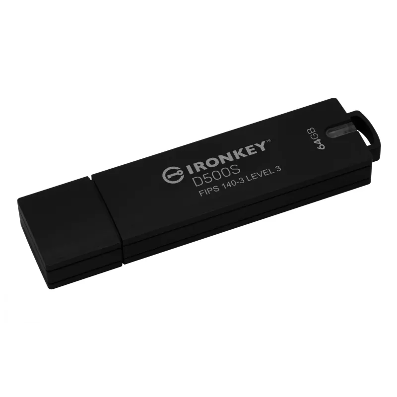 USB-mälupulk Kingston Technology IronKey 64GB D500S FIPS 140-3 AES-256