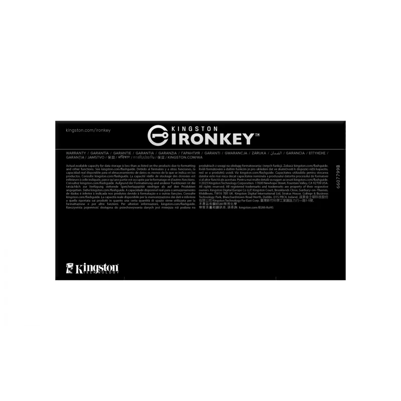 USB-mälupulk Kingston Technology IronKey 64GB D500S FIPS 140-3 AES-256