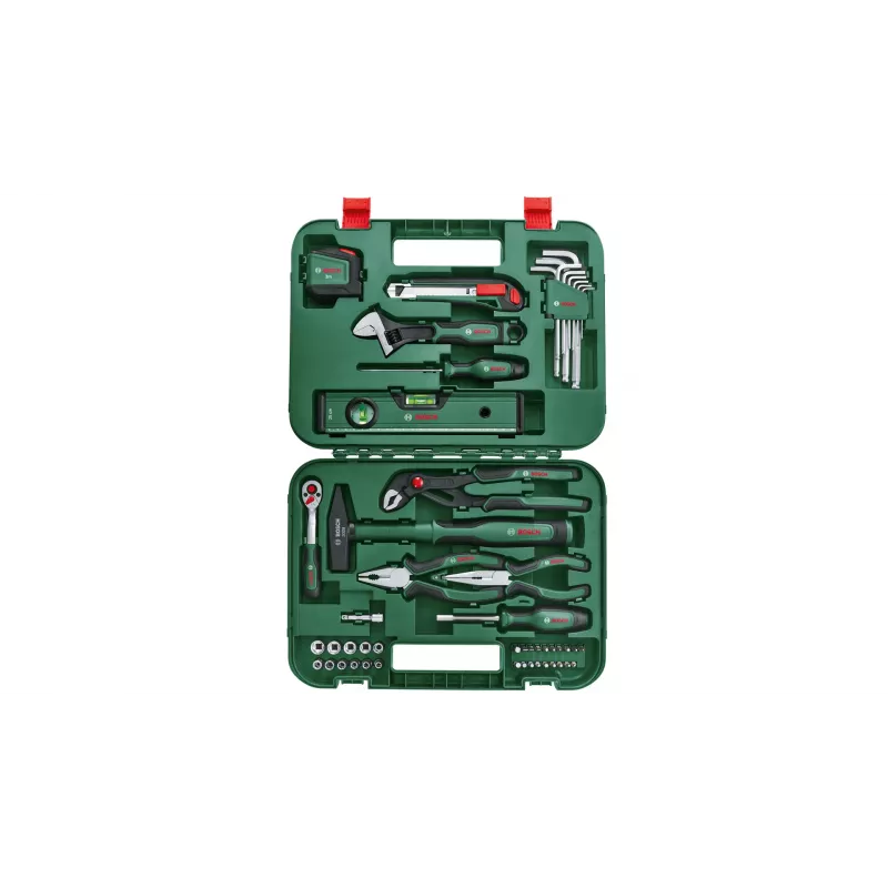 Tööriistakomplekt Bosch Advanced 52 osa — Bosch 52-osaline täiustatud käsitööriistakomplekt