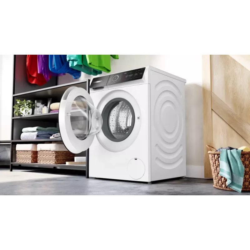 Bosch Serie 8 WGB244040 pesumasin eestlaetav 9 kg 1257 p/min valge