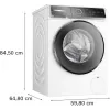 Bosch Serie 8 WGB244040 pesumasin eestlaetav 9 kg 1257 p/min valge