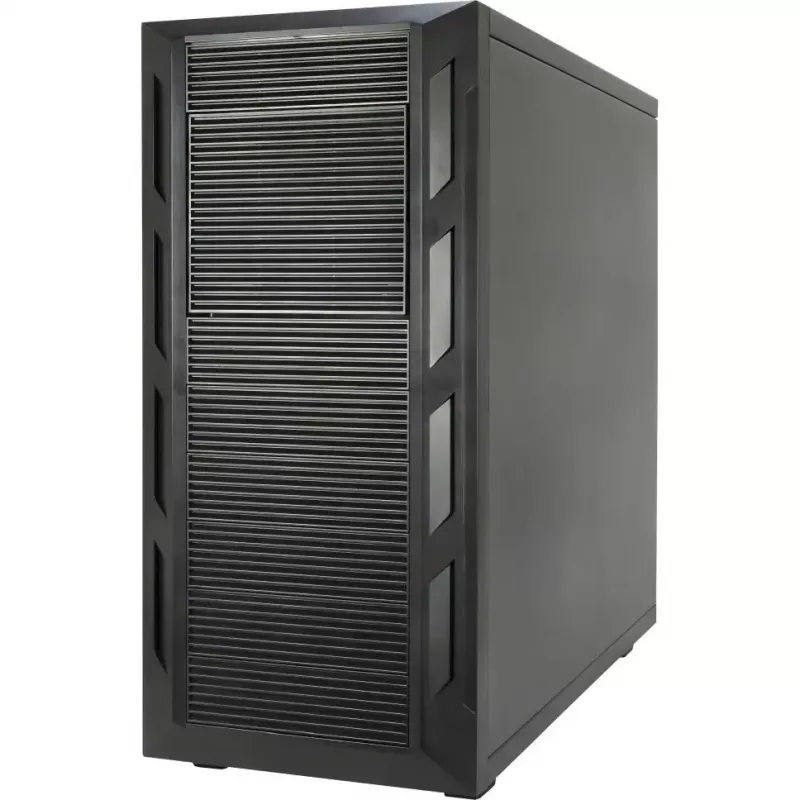 Arvutikorpus INTER-TECH 88887382 Micro Tower Must — Micro Tower, toetab ATX/EATX/SSI EEB/Micro ATX/Mini-ITX, 7×3,5-tollist pesa, 2×2,5-tollist pesa, 10×5,25-tollist pesa, 2×USB 3.2 Gen1