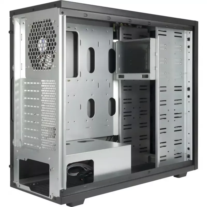 Arvutikorpus INTER-TECH 88887382 Micro Tower Must — Micro Tower, toetab ATX/EATX/SSI EEB/Micro ATX/Mini-ITX, 7×3,5-tollist pesa, 2×2,5-tollist pesa, 10×5,25-tollist pesa, 2×USB 3.2 Gen1