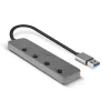 Lindy 4-pordiline USB 3.0 jaotur sisse-/väljalülititega