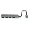 Lindy 4-pordiline USB 3.0 jaotur sisse-/väljalülititega