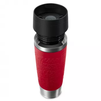 EMSA reisikruus Classic N2022200 reisikruus 500 ml Must, Punane, Roostevaba teras Roostevaba teras