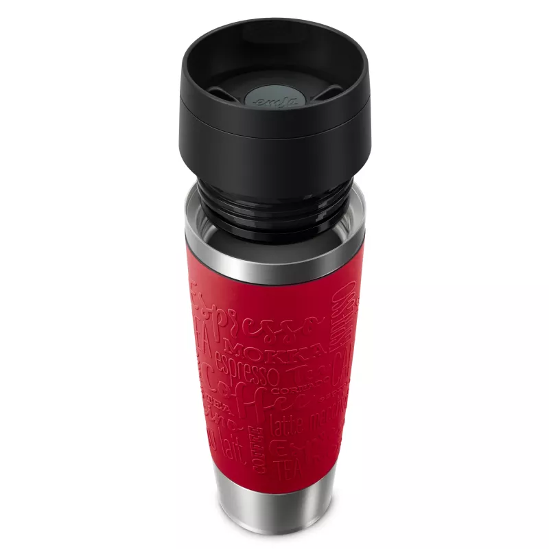EMSA reisikruus Classic N2022200 reisikruus 500 ml Must, Punane, Roostevaba teras Roostevaba teras
