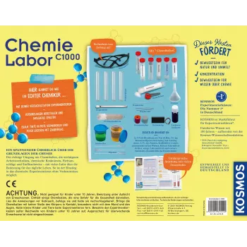 Kosmos Chemielabor C1000, katsete komplekt, keemia, 10 a