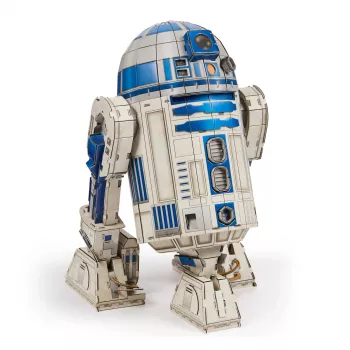 4D Build, Star Wars R2-D2 papist mudelikomplekt 201 tk | Star Warsi mänguasjad lauakaunistuseks | Ehitusmänguasjad | 3D-mudelikomplektid täiskasvanutele ja noorukitele vanuses 12+