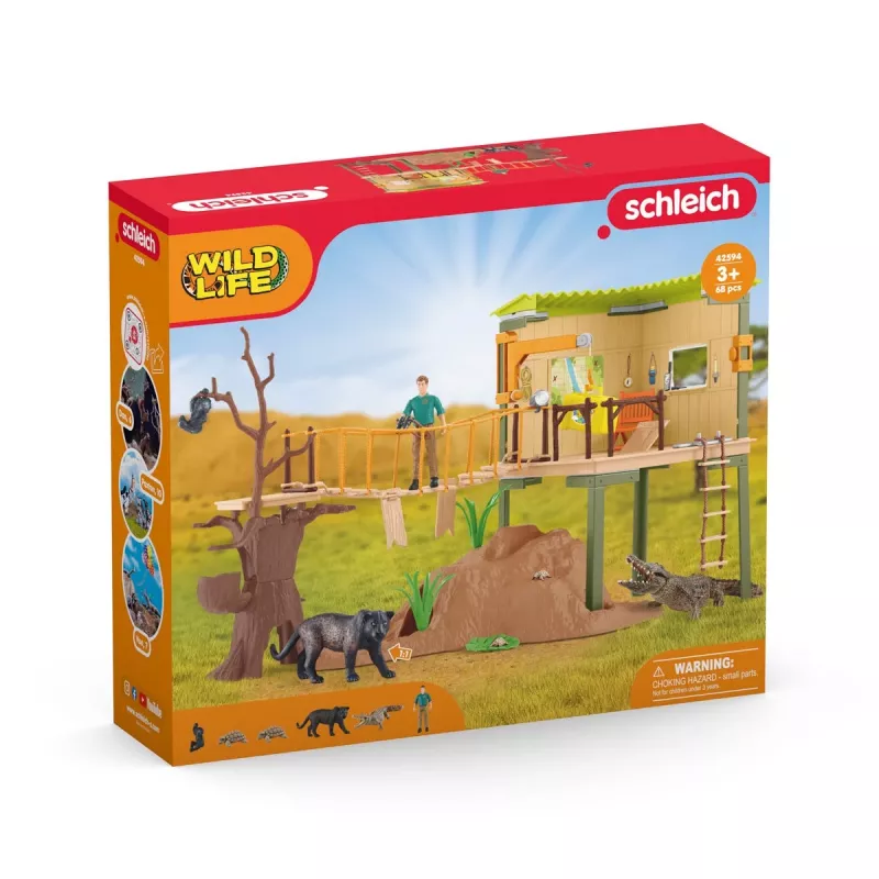Zoo schleich WILD LIFE Ranger Adventure Station Mitmevärviline 3-8 aastat