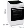 Gorenje GEC5A21WG vabalt seisev pliit Elektriline Keraamiline pliit Valge