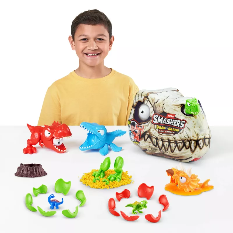 Zuru Smashers T‑Rex Battles mängukuju — kogutav dinosauruse märulikuju, sortimendis mudelid