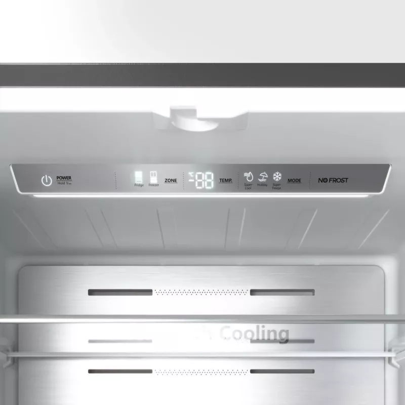 Hisense RF632N4WIE kõrvuti külmik Eraldiseisev 485 L Hall, Roostevaba teras