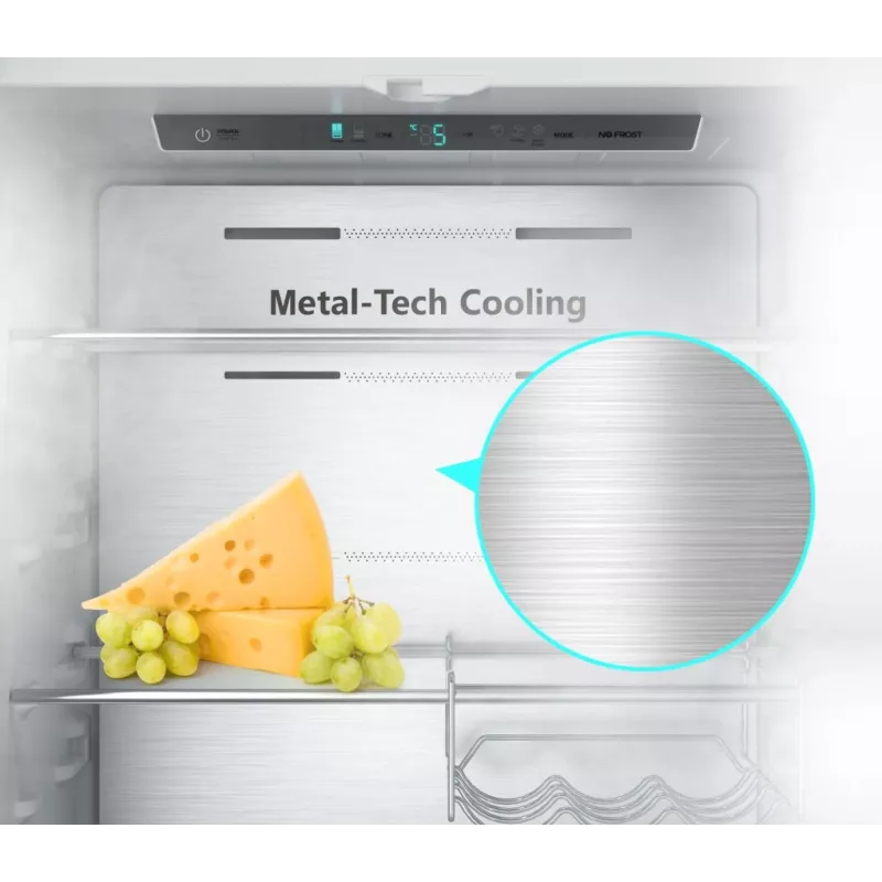 Hisense RF632N4WIE kõrvuti külmik Eraldiseisev 485 L Hall, Roostevaba teras