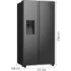 Hisense RS5P535NTFE külmik-sügavkülmik eraldiseisev 566 L must