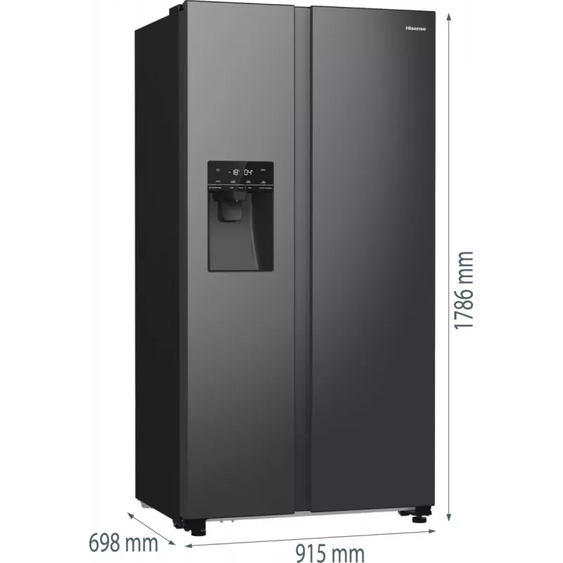 Hisense RS5P535NTFE külmik-sügavkülmik eraldiseisev 566 L must