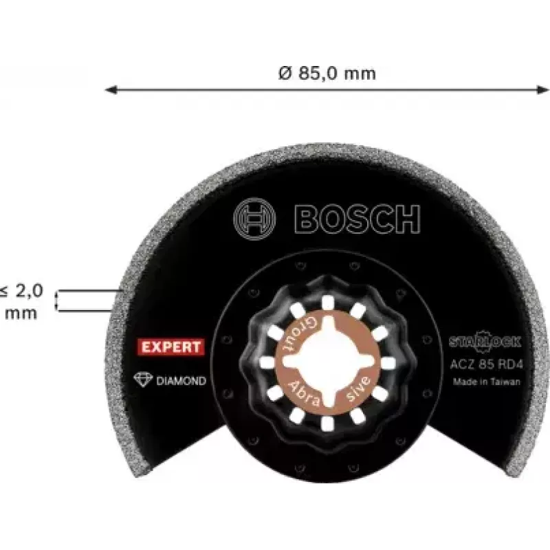 Bosch 2 608 900 035 multifunktsionaalse tööriista lisaseade Segmenteeritud tera